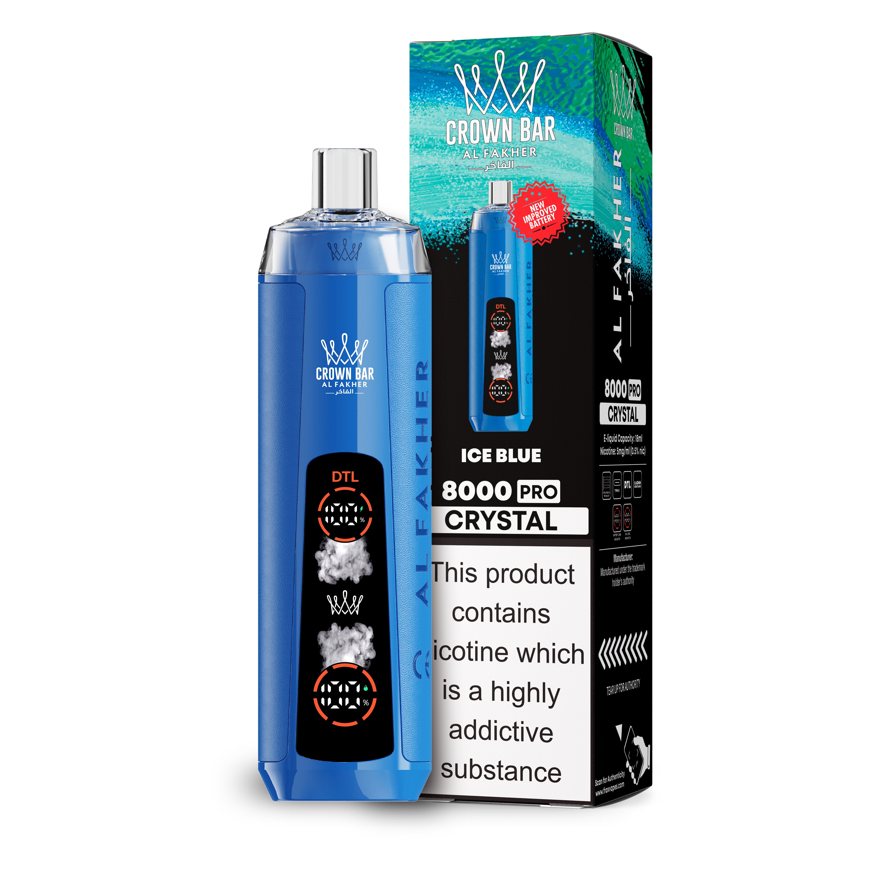 Al Fakher 8000 – Ice Blue