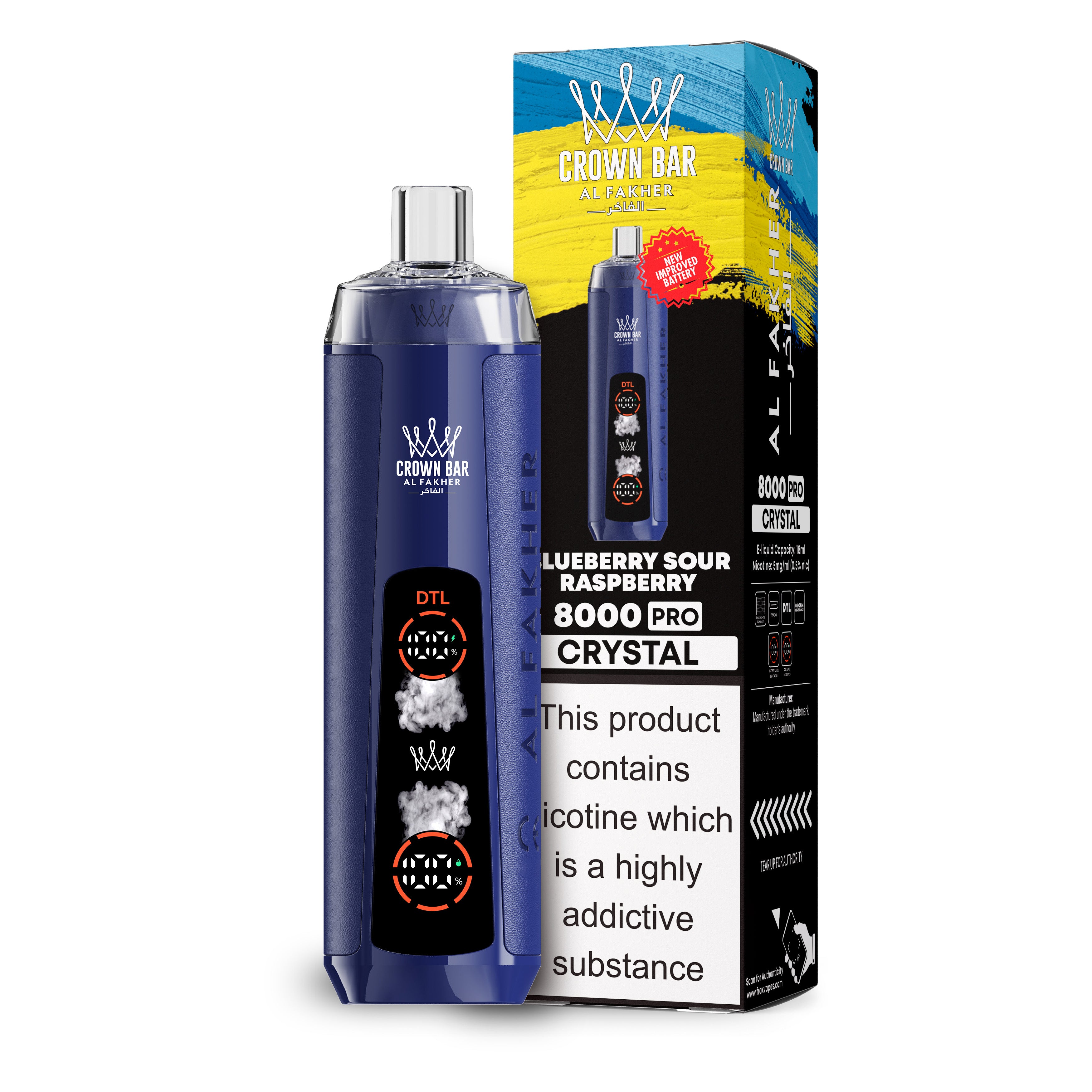Al Fakher 8000 – Blueberry Sour Raspberry