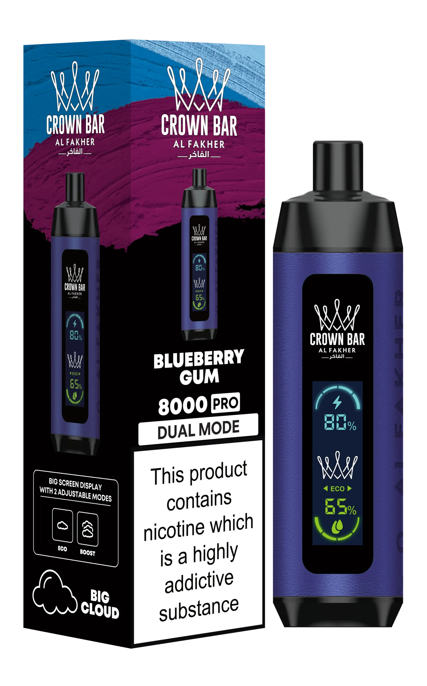 Al Fakher 8000 Blueberry Gum